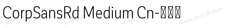 CorpSansRd Medium Cn字体转换